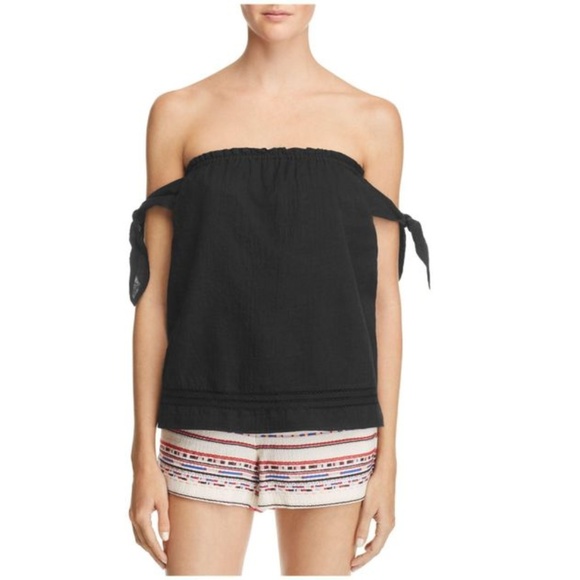 PAIGE Tops - NWT PAIGE Lynley Black Off Shoulder Top Blouse
